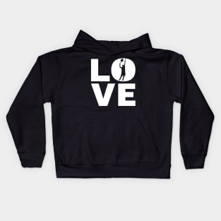 Love Tennis Gift For Tennis Players Kids Hoodie